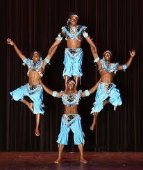 Acrobats performance