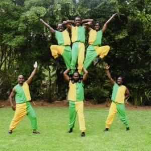 Acrobats in costume