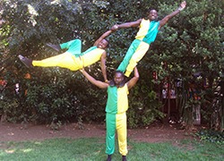 Live acrobatic act