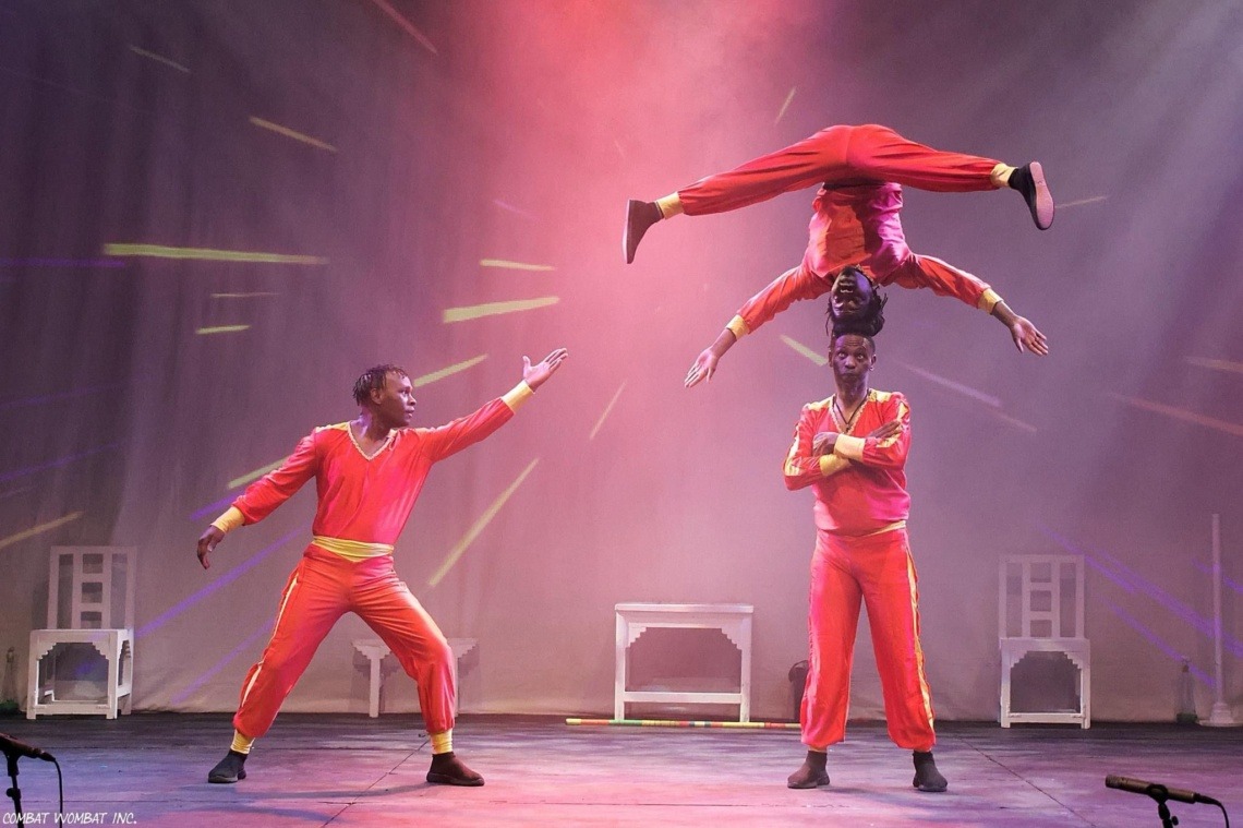 Acrobatic group performance
