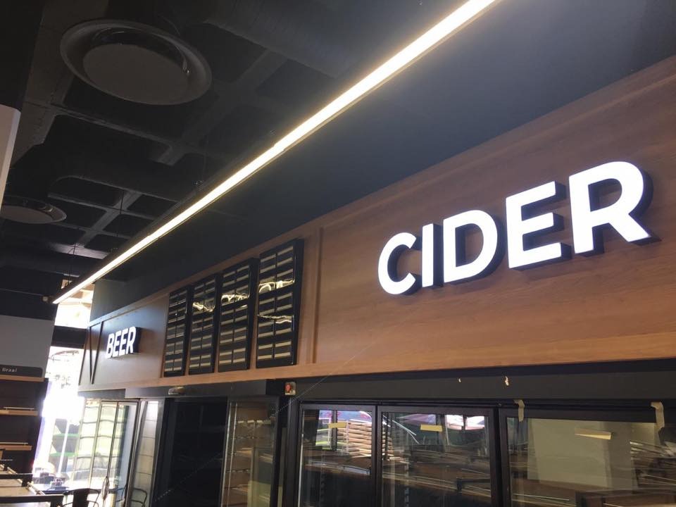 OK Liquor channel letters installed in KZN